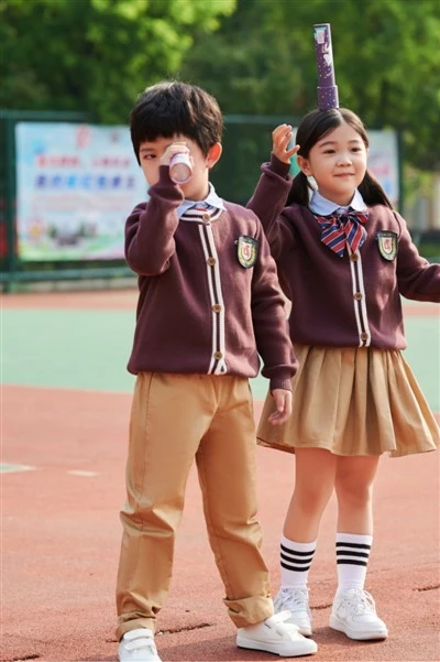 Round Neck Academic Knitwear
